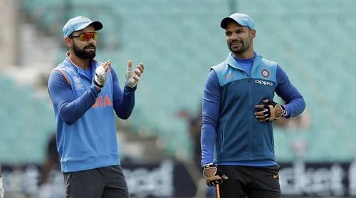 Virat Kohli and Shikhar Dhawan b