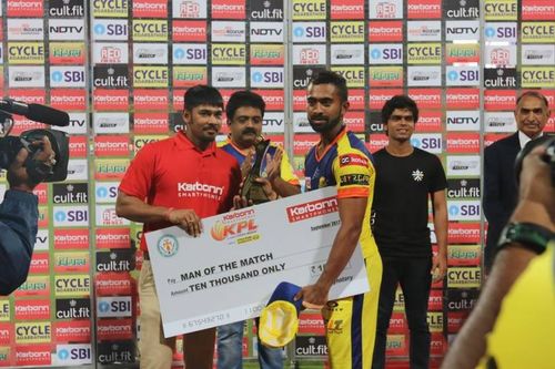 Man of the Match Arjun Hoysala