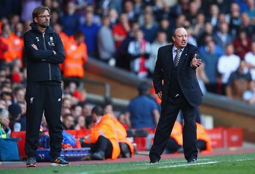 Benitez's Newcastle will face off against Klopp's Liverpool this Sunday