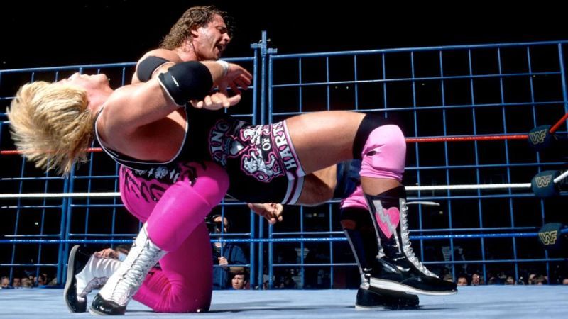 Bret and Owen battle inside a steel cage at SummerSlam &#039;94