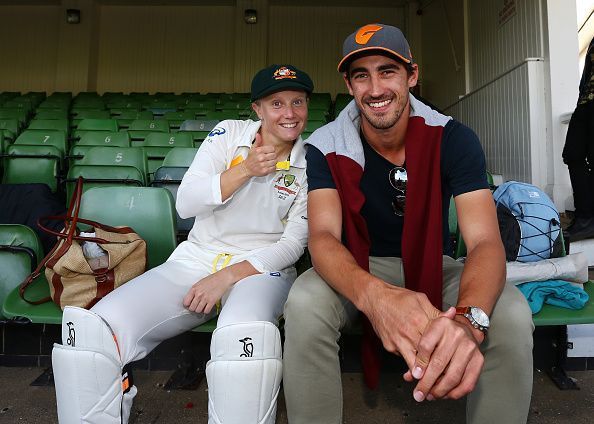 Mitchell Starc's wife Alyssa Healy plays cricket for Australian women's team