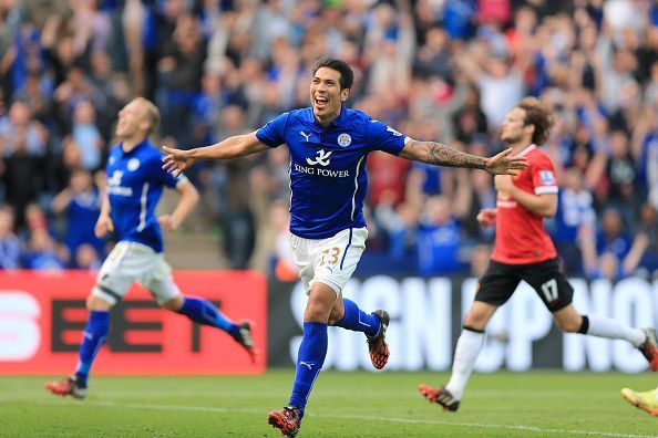 Ulloa scores against Manchester United on that fateful afternoon at KP Stadium
