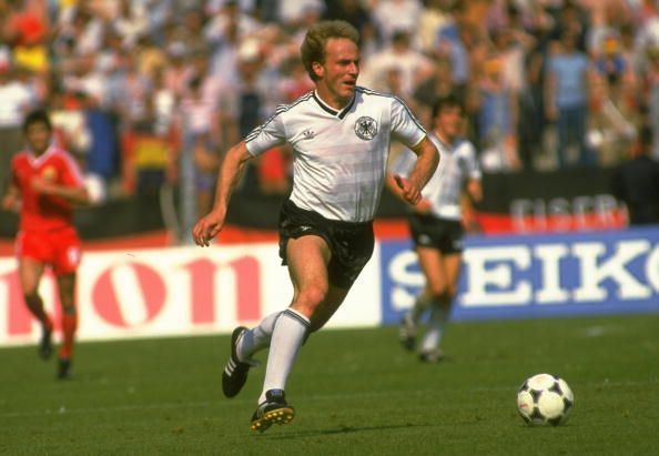 Karl-Heinz Rummenigge of Germany Fritz Walter Lothar Matthaus