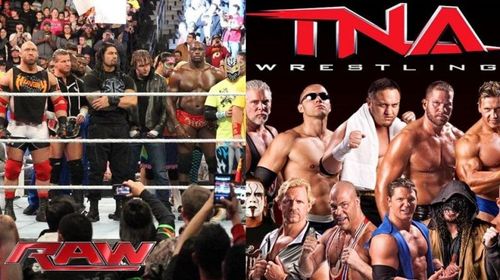 TNA threatened to encroach upon WWE's turf in the business back then; with mega-stars such as Kurt Angle and AJ Styles