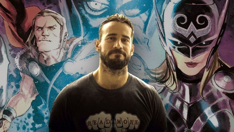 CM Punk at the Marvel HQ