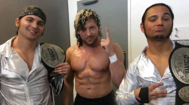 The Young Bucks with Kenny Omega (C)