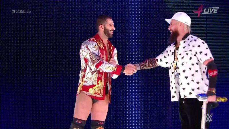 Ariya Daivari shook hands with Enzo Amore prior to his match.