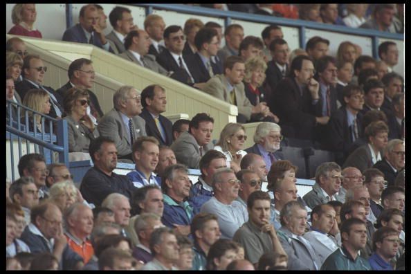 Matthew Harding sits left of Ken Bates