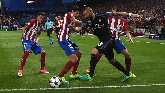 Image result for benzema atletico skill getty