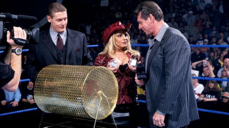 Her first foray in to the main event was during an angle with Vince McMahon