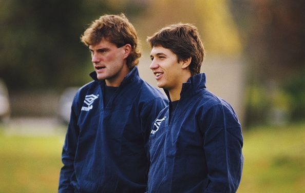 Glenn Hoddle and Gary Lineker England circa 1986