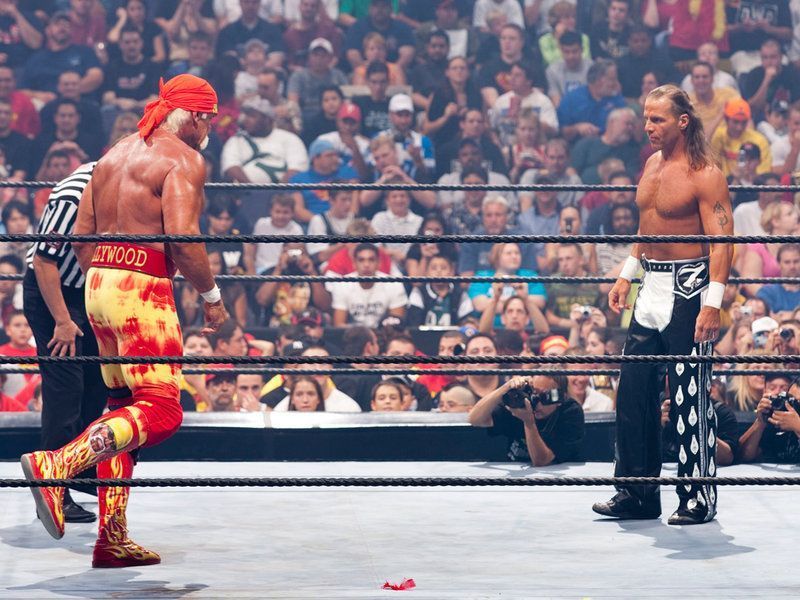 Hulk Hogan and Shawn Michaels at Summerslam &#039;05