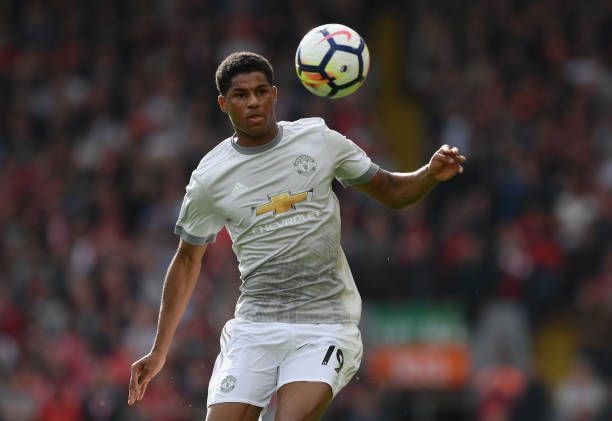 Marcus Rashford in action for Manchester United