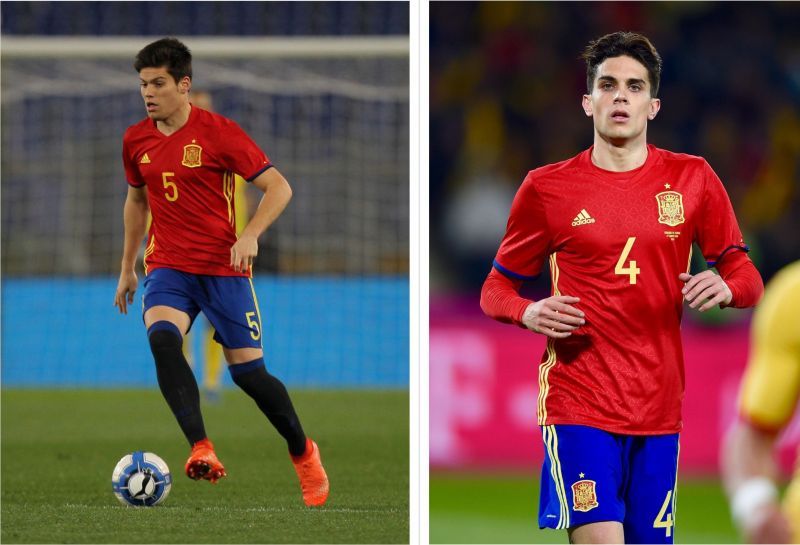 Mer&eacute; (left) &amp; Bartra (right) are at the head of the queue for La Furia Roja&#039;s future