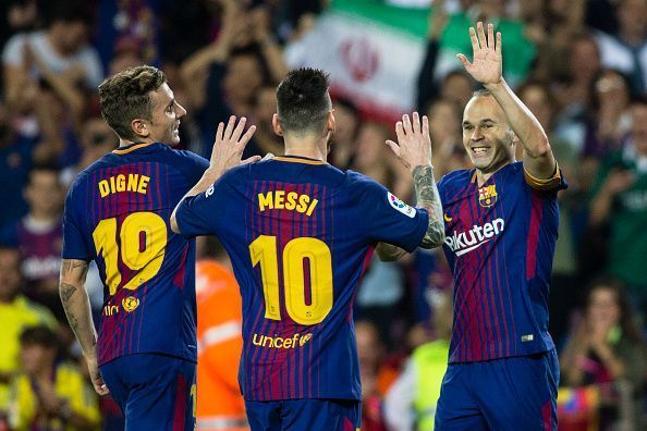 Andres Iniesta secured the three points with a goal in the second half