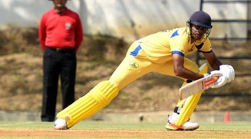 Vijay Shankar in action for Tamil Nadu in the Vijay Hazare trophy