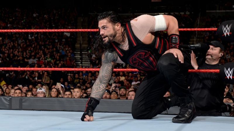 Reigns sets his sights on his target.