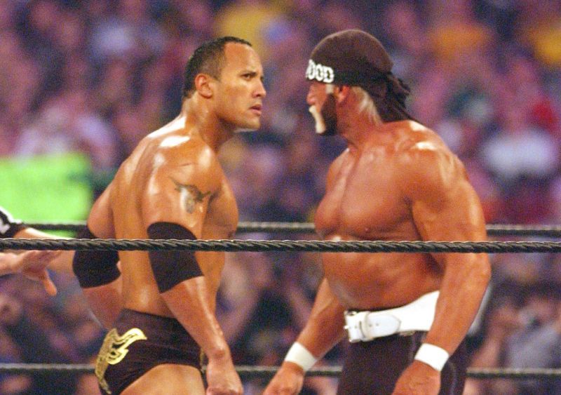 Image result for rock vs hogan