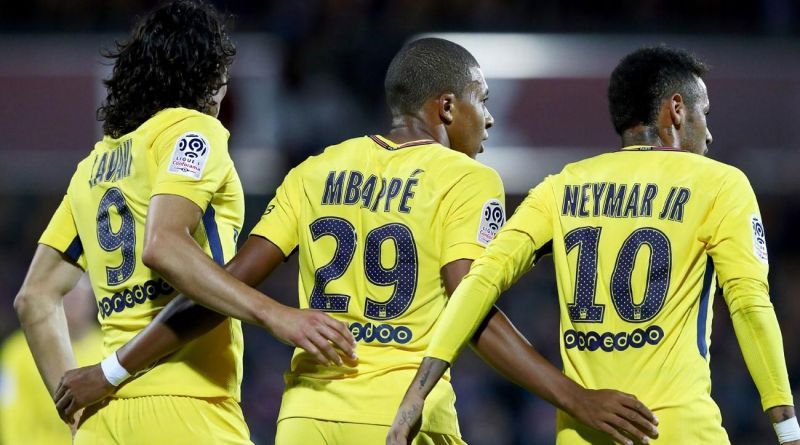 Image result for neymar cavani mbappe