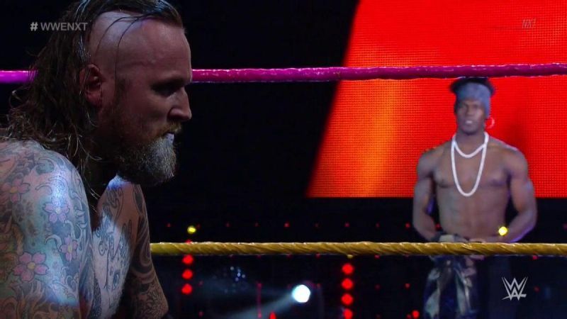 The Velveteen Dream can&#039;t prevent Aleister Black from winning. 