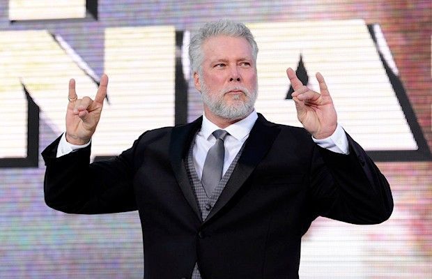 Kevin Nash throwing up the 