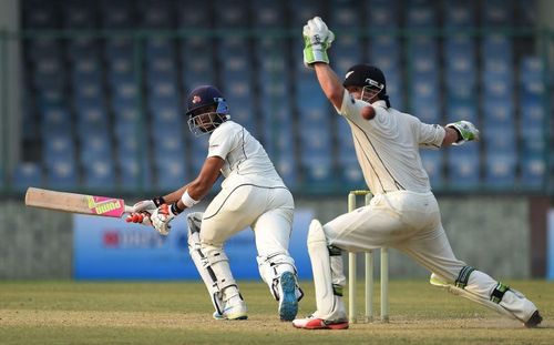 Aditya Tare in action against New Zealand in a warm-up game last year