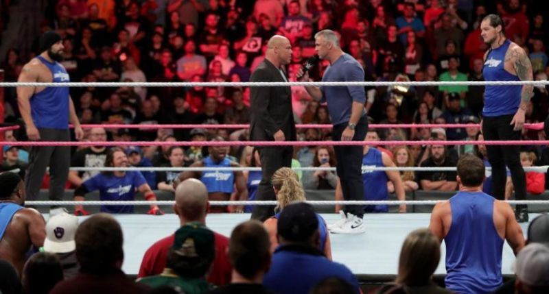 Yes, it's about SmackDown Live vs Raw...but it could just as easily be about Shane McMahon vs Kurt Angle