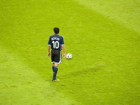Riquelme stands over a free kick in the 2006 FIFA World Cup