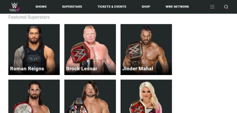 The Featured Superstars from Survivor Series Advertisement, which no longer features John Cena
