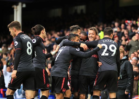 Everton 2-5 Arsenal highlights