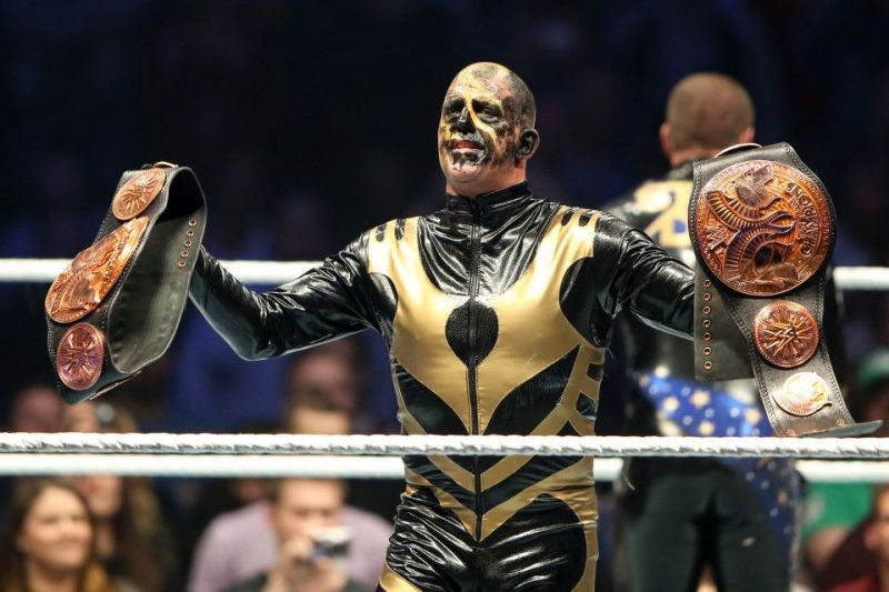 Goldust as the WWE Tag Team Champion