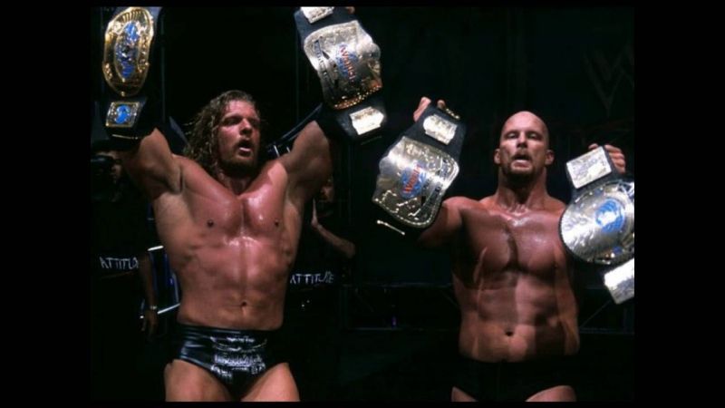 The Two Man Power Trip with the Tag Team Championships