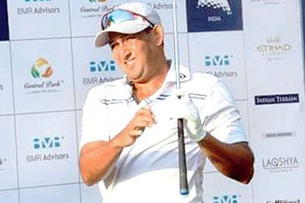 Ajit Agarkar at a golf tournament