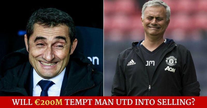 Manchester United Barcelona Mourinho Valverde Bailly Rashford