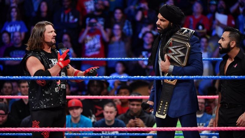 Styles challenges Mahal for the WWE Title...