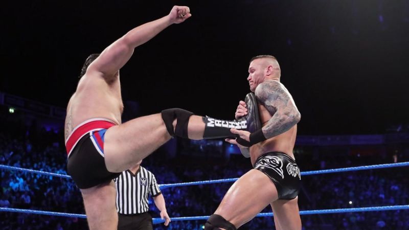 Why was Rusev wrestling Randy Orton?