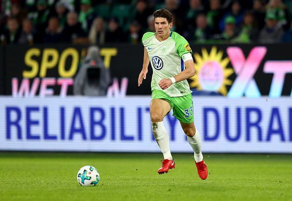 Mario Gomez in action for Wolfsburg