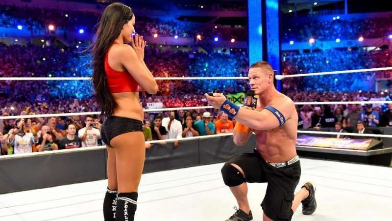 Cena Proposes to Nikki Bella