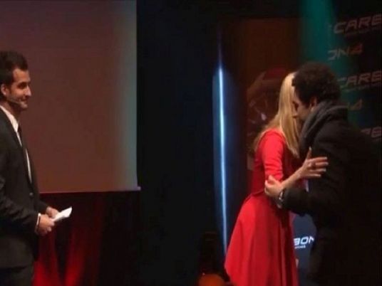 Image result for mohamed salah kiss presenter