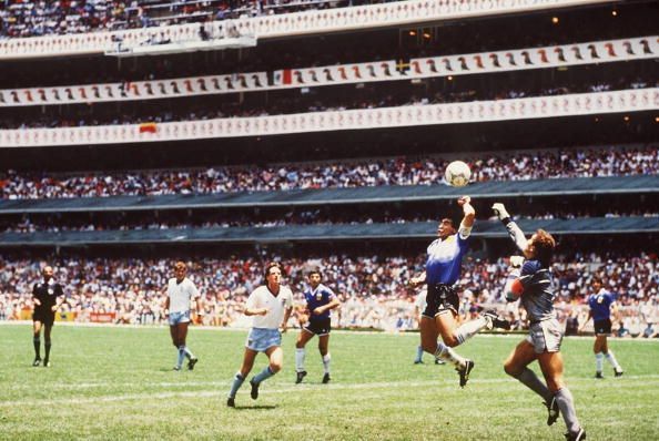 Hand of God goal Diego Maradona Argentina England