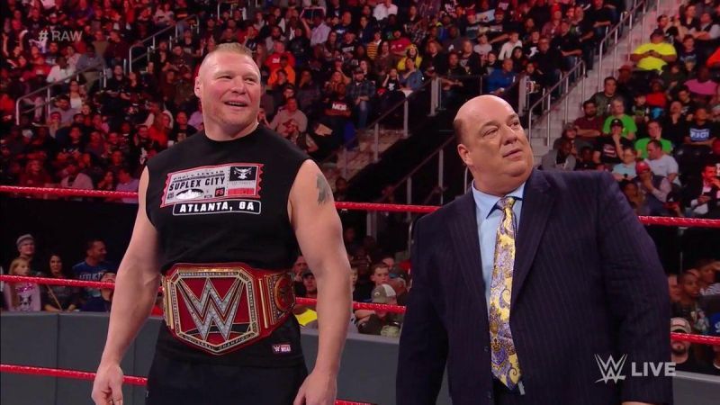 Paul Heyman and Brock Lesnar were taken aback by the proposal during their promo.