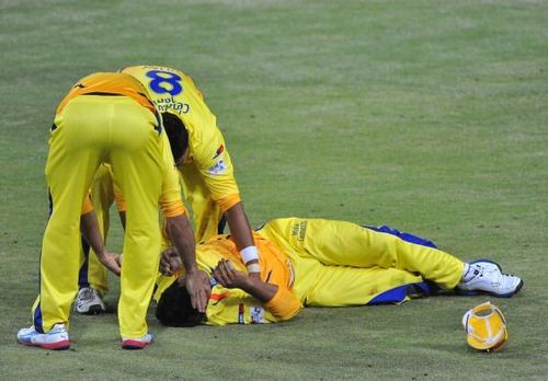 CLT20 2012 Chennai Super Kings v Mumbai Indians