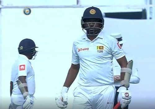 Dilruwan was given a signal by the Sri lankan dressing room