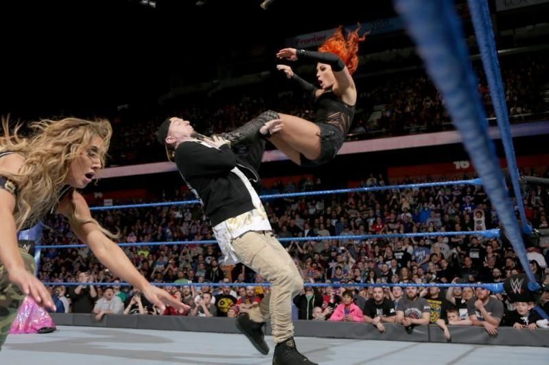 Becky Lynch attempts to rubber stamp her captaincy against James Ellsworth