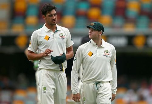 Mitchell Starc Steven Smith