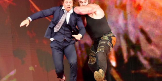 images via youtube.com Strowman was in pursuit of The Miz after the altercation at TLC.