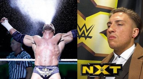 Pete Dunne has been copying Triple H's entrance; water battle in tow