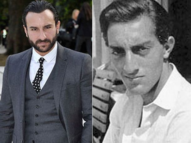 Saif Ali Khan and Mansoor Ali Khan Pataudi (R)