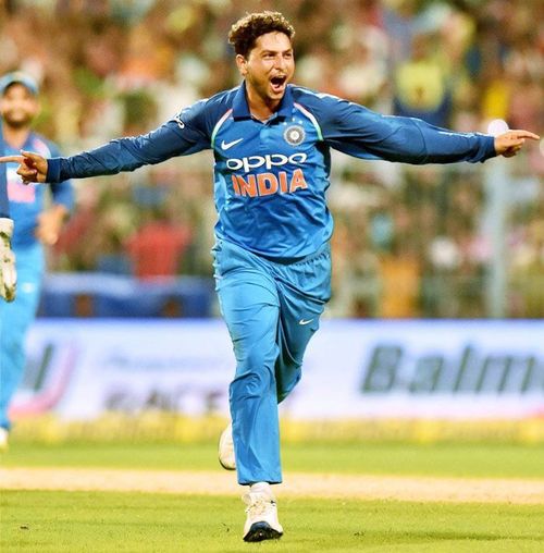 Kuldeep Yadav has taken 5 wickets in 4 T20I at economy of 7.25