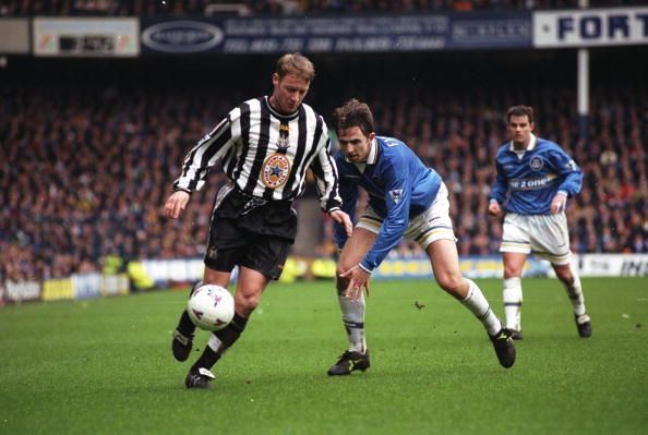 David Batty playing for Newcastle United